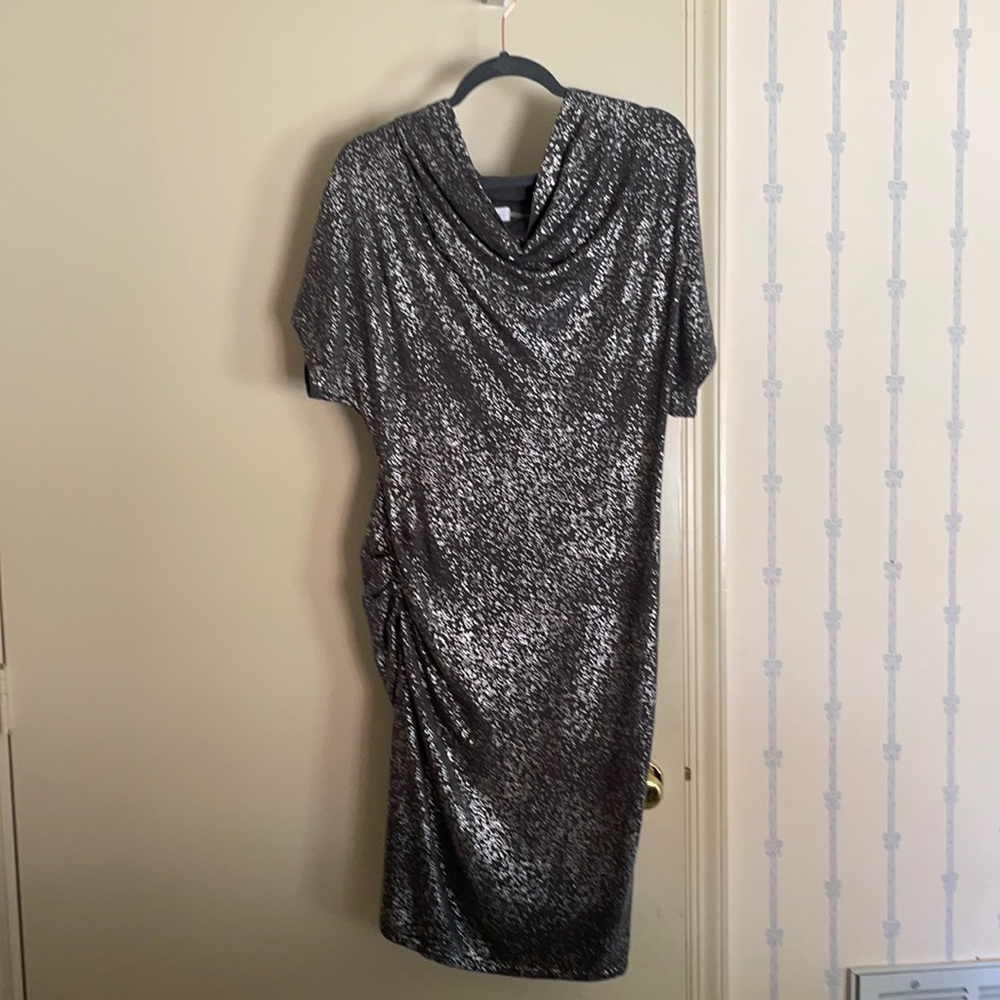 Calvin Klein Sparkle for the Holidays! Gray/Silver Dress